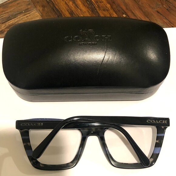 Coach 547787(Blue Glitter Varsity Stripe) Eye Glasses - Picture 16 of 16